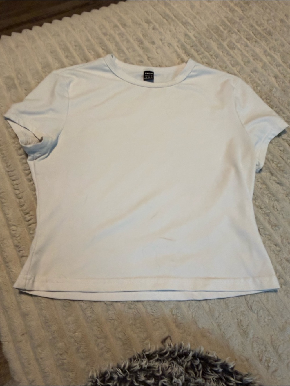 SHEIN White Short Sleeve Crewneck Tee